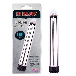 Вібромасажер Chisa HI BASIC Slimline Vibe, сріблястий