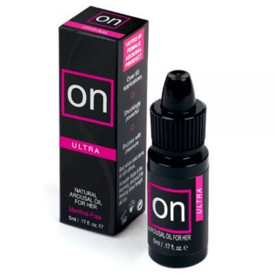 Стимулююча олія з ефектом вібрації Sensuva ON Natural Arousal Oil Ultra, 5 мл