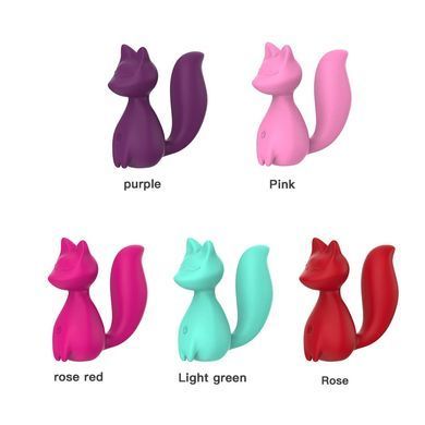 Міні-вібратор кліторальний Every Night Toys Doris у формі лисиці світло-рожевий, 10 режимів вібрації