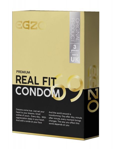 Анатомические презервативы EGZO "Real fit"