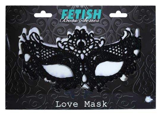 Венеціанська Маска чорна Love Mask - Boss Series Fetish