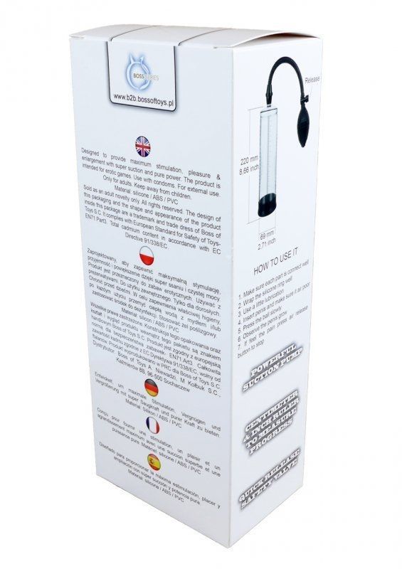 Вакуумний помпа Boss Series: Power pump - Black&Clear
