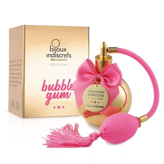 Парфюм для тела с феромонами Bijoux Indiscrets Strawberry Bubble Gum и ароматом клубничной жвачки