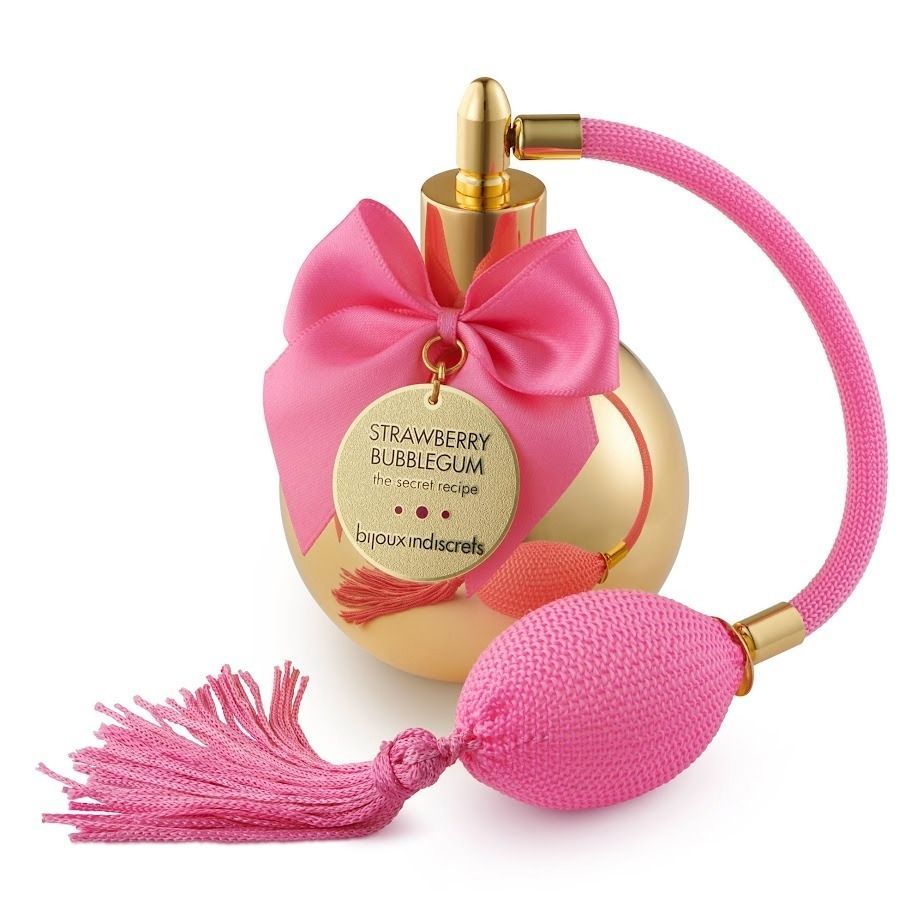 Парфюм для тела с феромонами Bijoux Indiscrets Strawberry Bubble Gum и ароматом клубничной жвачки