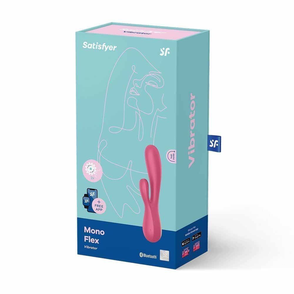 Вибратор кролик смарт Satisfyer Mono Flex, красный