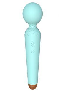 Вібро-мікрофон блакитний Rechargeable Power Wand USB 10 Functions