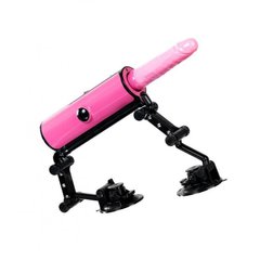 Секс-машина з фрикціями, підігрівом та пультом управління Pink-Punk, ABS, рожевий, 36 см