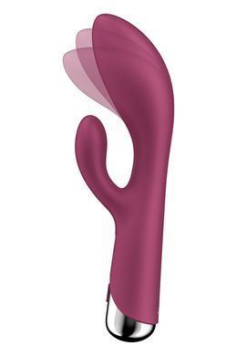 Вибратор-кролик Satisfyer Spinning Rabbit 1 для точки G и клитора, красный