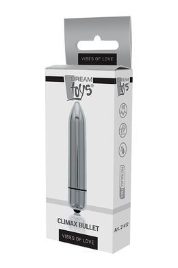 Мини вибромассажер DREAM TOYS 10-SPEED CLIMAX BULLET SILVER