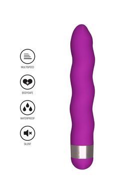 Вібратор багатошвидкісний Toy Joy Funky Wave Viberette хвилеподібної форми, колір фуксія