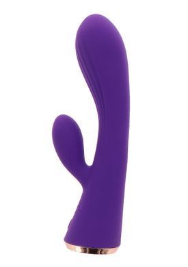 Вібратор із кліторальним відростком Toy Joy IVY фіолетовий