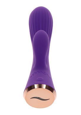 Вібратор із кліторальним відростком Toy Joy IVY фіолетовий