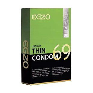 Ультратонкі презервативи EGZO "Thin" латексні (ціна за упаковку, 3 шт)