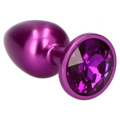 Анальна пробка фіолетова Purple Teardro
