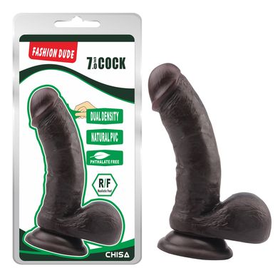 Фалоімітатор коричневий Chisa Fashion Dude 7 Cock