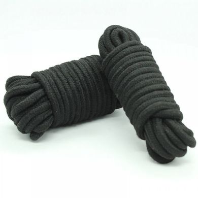 Мотузка для Шибарі, бавовна, 10 м, чорна
