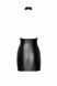 Сукня вінілова з напівпрозорим верхом F311 Noir Handmade Eros, з квітковим візерунком, чорна, M
