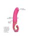 Вібратор нереалістичний Gjay Gvibe, рожевий, 22 см х 3.7 см