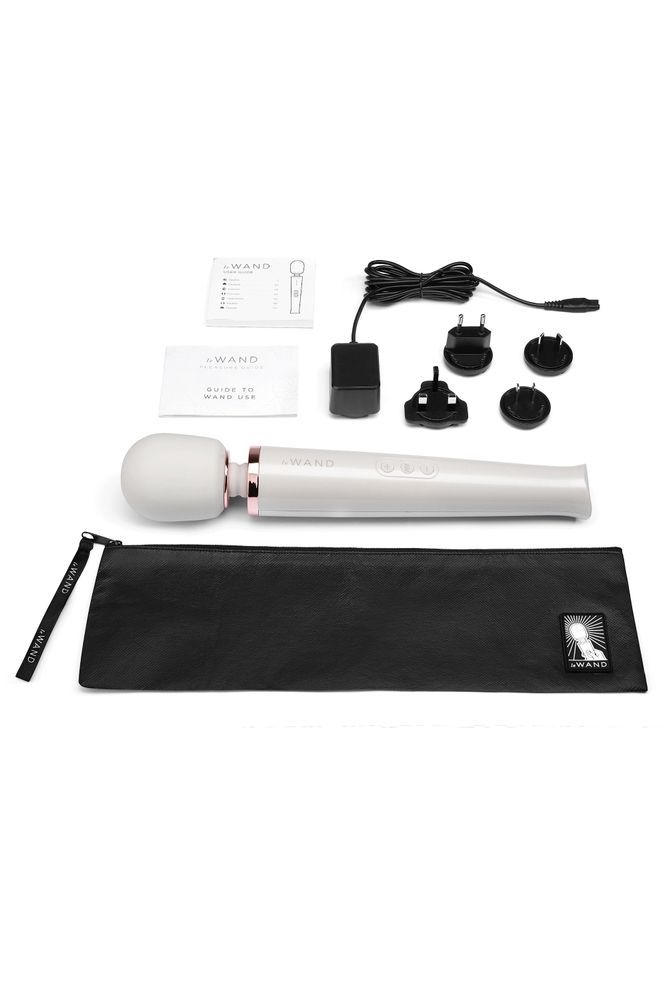 Вибратор микрофон Le Wand RECHARGEABLE MASSAGER, жемчужно-белый