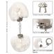 Наручники Metal Handcuff with Plush, белый