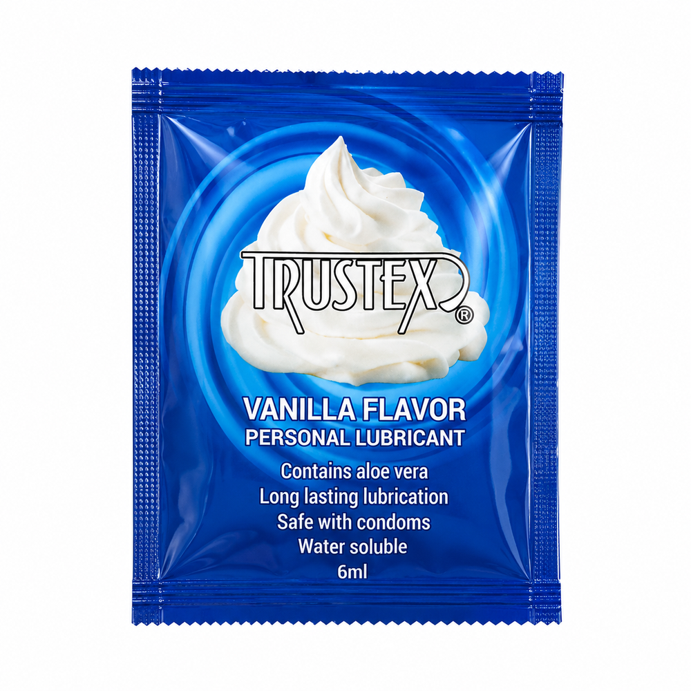 Саші/Лубриканти оральні на водній основі Trustex Vanilla з ароматом ванілі, 6 мл