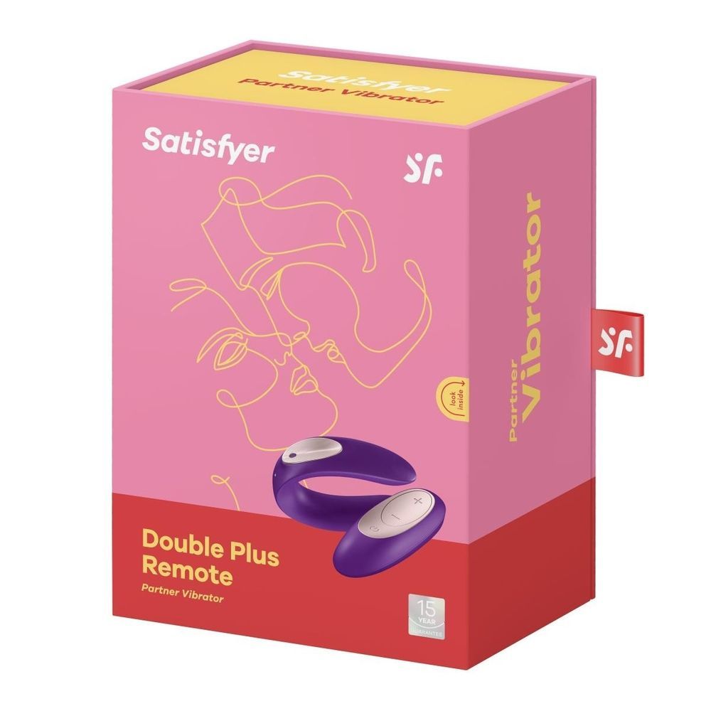 Вибромассажер для пар Satisfyer Partner Plus Remote Couple's, фиолетовый