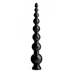 Анальные шарики гигантские XR Brands, черные, 50х9 см