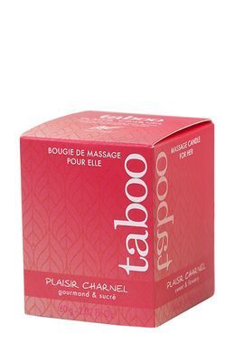 Масажна свічка для неї Ruf Taboo Plaisir Charnel з ароматом квітки какао, 60 гр
