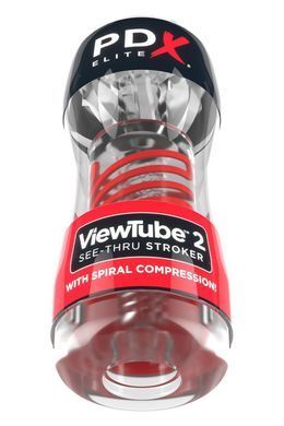 Мастурбатор Pipedream PDX Elite Viewtube 2 прозрачный, 18 см