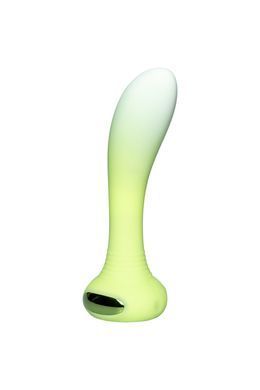 Универсальный вибратор с подсветкой Every Night Toys для точки G или P, зеленый градиент