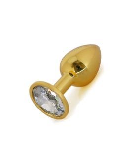 Анальна пробка Gold Metal Diamond, m, Золотистый, для новачків та просунутих користувачів