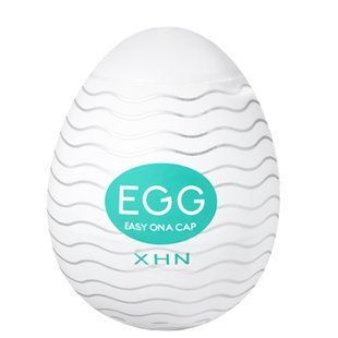 Мастурбатор-яйцо с рельефом XHN Egg Easy Ona-Cap, белый, 52 &times; 68 мм