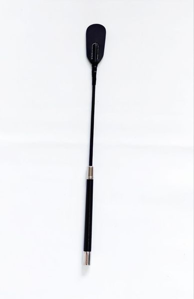 Стек чорний DS Fetish, екошкіра, 45 см