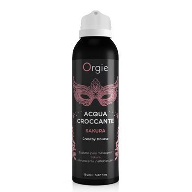 Шипучая увлажняющая пенка для массажа Orgie Acqua Croсcante с ароматом сакуры, 150 мл