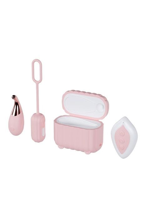 Набор вибраторов Blush Play With Me с пультом и кейсом, розовый, 2 шт
