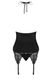 Корсет Obsessive 828-COR-1 corset, Черный, L/XL