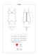 Корсет с подвязками для чулок Obsessive Lovica corset L/XL