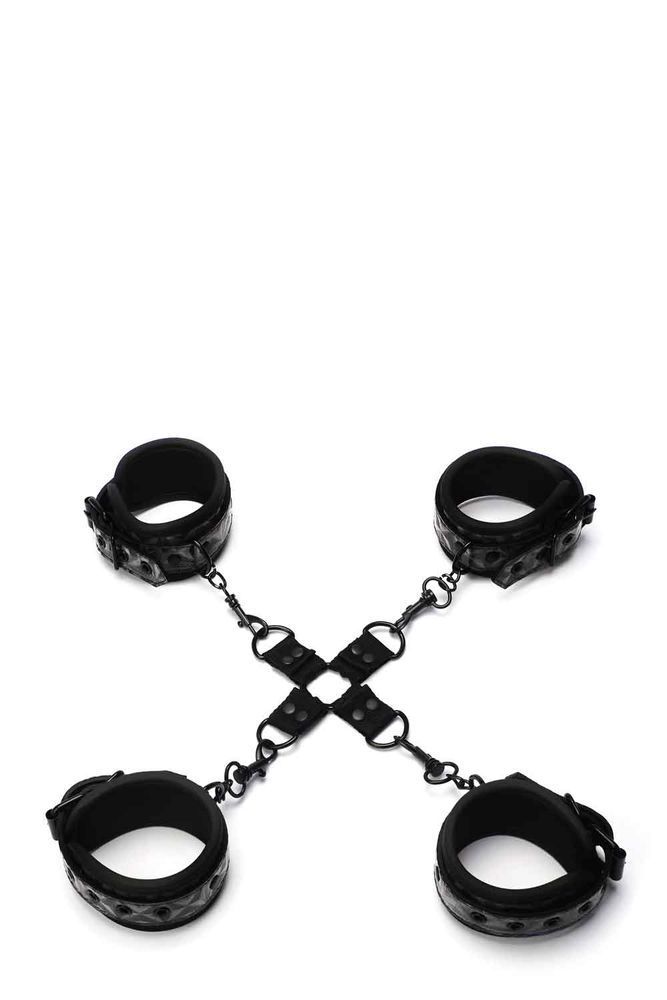 Система Фиксации манжеты с пряжками WHIPSMART DIAMOND HOGTIE BLACK