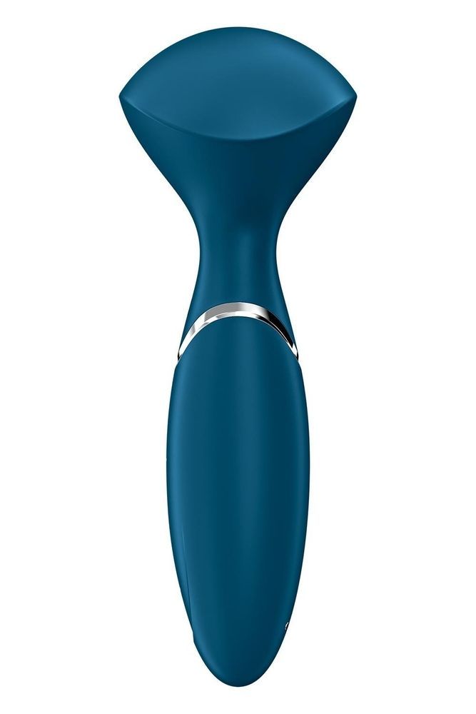 Универсальный компактный мощный массажер Satisfyer Mini Wand-er синий