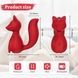 Міні-вібратор кліторальний Every Night Toys Doris у формі лисиці червоний, 10 режимів вібрації