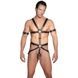 Портупея мужская кожа ZADO FETISH с кольцом для поддержания эрекции, S/M