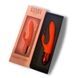 Вибратор кролик Every Night Toys с отростком для стимуляции клитора, красный