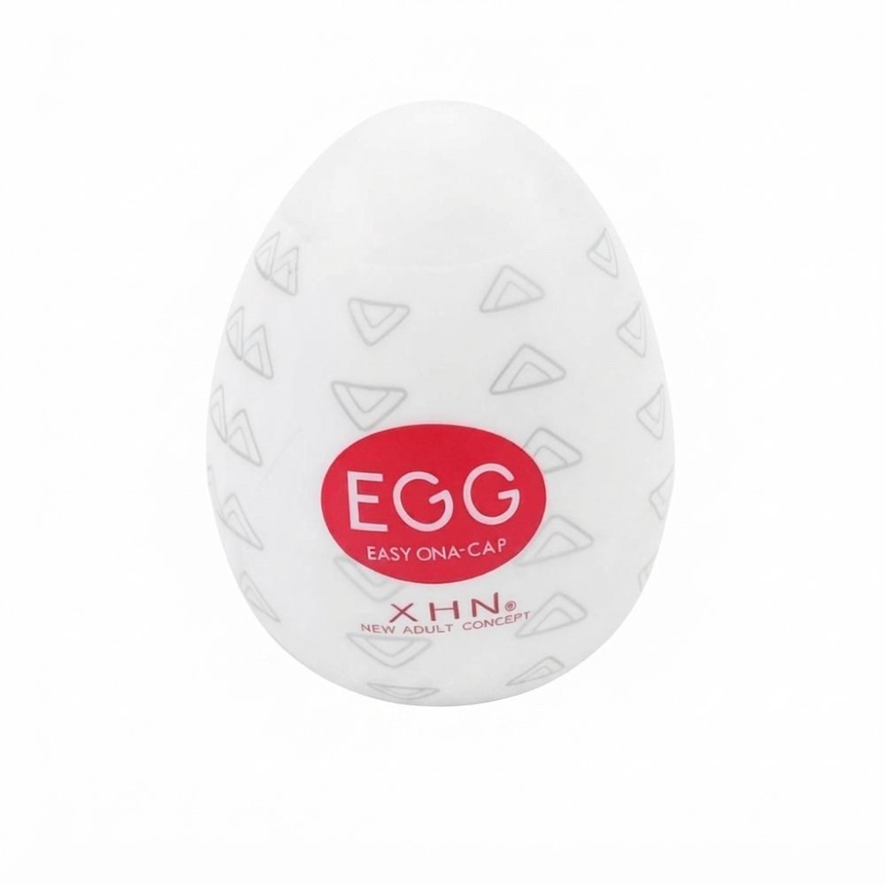 Мастурбатор-яйце з рельєфом XHN STAIR Egg Easy Ona-Cap, білий, 52 &times; 68 мм