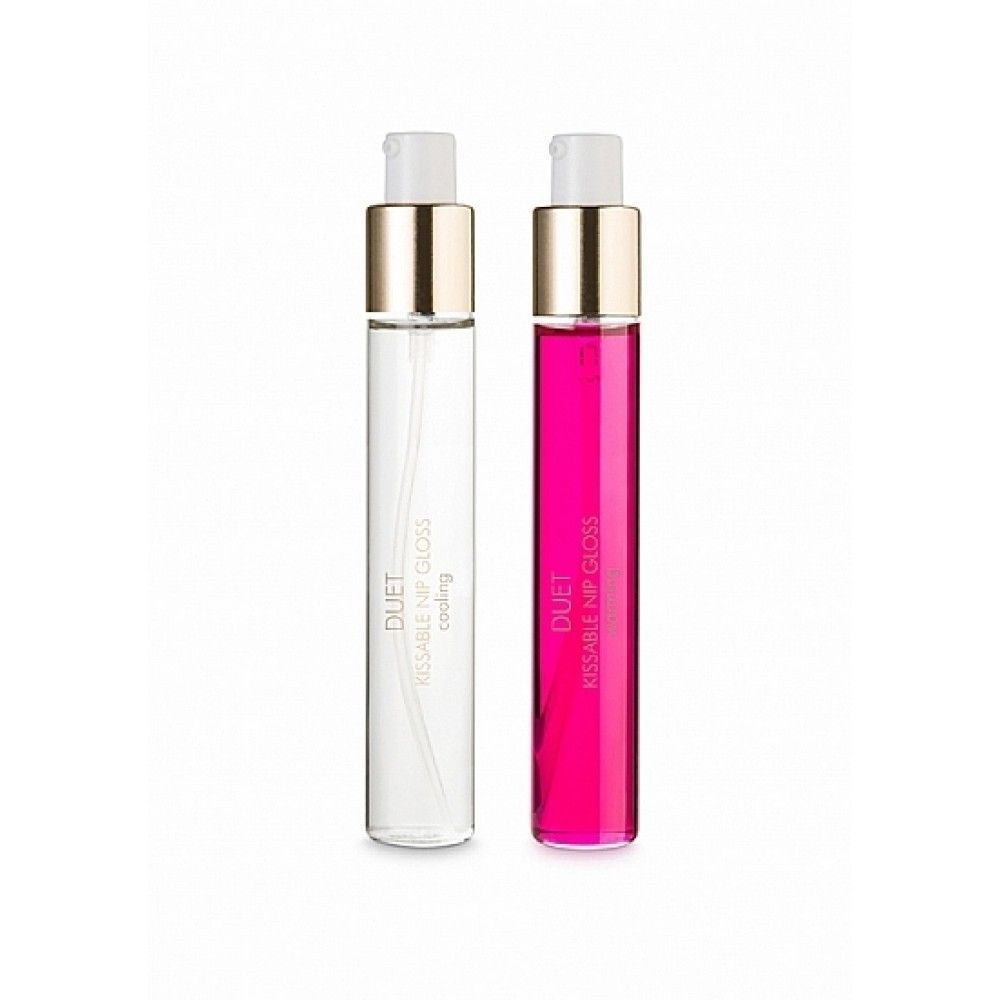 Набор гелей для стимуляции сосков Bijoux Cooling & Warming Nip Gloss охлаждающий и согревающий