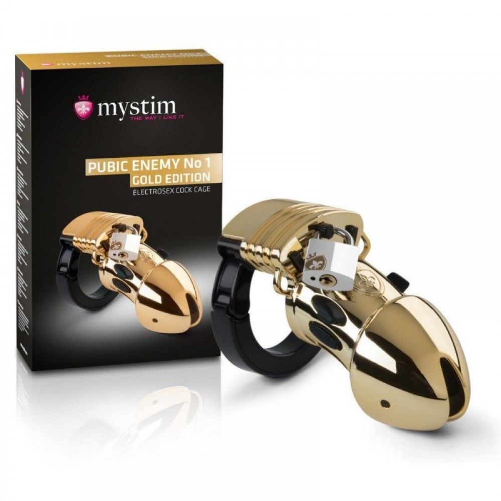 Пояс&nbsp;верности&nbsp;с&nbsp;электростимуляцией&nbsp;Mystim&nbsp;Pubic&nbsp;Enemy&nbsp;No&nbsp;1&nbsp;Gold&nbsp;Edition