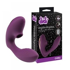 Вакуумний вібратор для пар Didi Double Orgasm, Фіолетовий