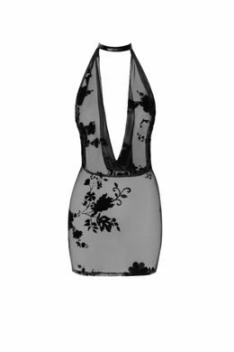 Платье, F313 Noir Handmade Mythos с узором, черное, размер S