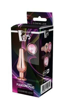 DT21826 Анальная пробка конической формы Dream Toys GLEAMING LOVE ROSE GOLD PLEASURE PLUG S