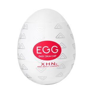 Мастурбатор-яйцо с рельефом XHN Egg Easy Ona-Cap, белый, 52 &times; 68 мм