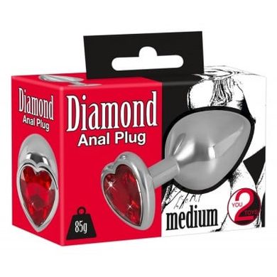 Анальна пробка з каменем You2Toys Diamond Anal Plug розмір М